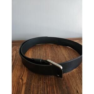 Mara Giordani Handmade In Italy Genuine Leather Belt Mens 34/85 Black